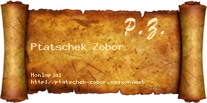 Ptatschek Zobor névjegykártya
